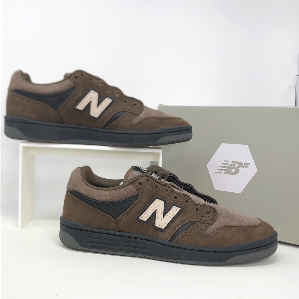 New Balance Numeric 480 Andrew Reynolds Chocolate Brown Mens Sneakers - Size 8.5
